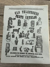 Vintage 1982 Old Telephones Parts Catalog Billard's Cupertino CA Guide picture