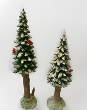 New Vtg Dept 56 Snow Village “Village Towering Pines