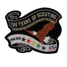 BSA Boy Scouts 100 Years of Scouting Eagle Patch 1910-2010 Embroidered picture