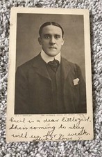 Vtg Actor Postcard Early 1900s G P HUNTLEY BRITISH ACTOR RPPC Real photo Biograp picture