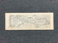 1910s AAA SoCal Strip Road Map San Bernardino to Idyllwild CA Auto Club #19 picture