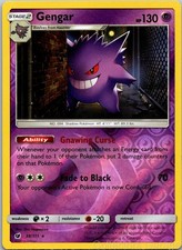 GENGAR 38/111 R CRIMSON INVASION POKEMON REVERSE HOLO NM/M picture