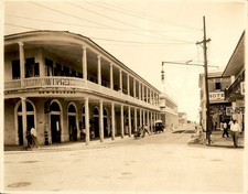 GA308 Approx 1920s Original Underwood Photo NEW ORLEANS HOTEL COLON CITY PANAMA picture