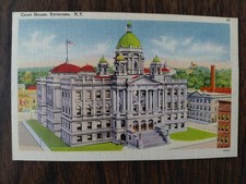 Syracuse NY Vintage Postcard Onondaga County Court House picture