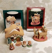1995 HALLMARK A MOUSTERSHIRE CHRISTMAS & Tender Touches WISH LIST Ornaments  picture