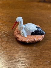 Vintage Bully PVC Figure - Mother Swan and Baby - Rare Vintage 80's Bully picture