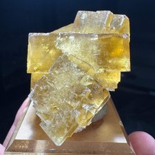Yellow Fluorite from Lanying Fluorite Mine, Beijing, China - 7.2 x 5 x 3.8 cm picture