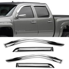 Chrome Vent Visors Colorado Canyon Crew Cab 4pc Set picture