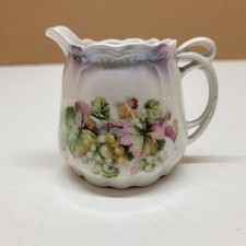 VINTAGE GERMANY PORCELAIN CREAMER / PITCHER ~ 3.75” TALL picture