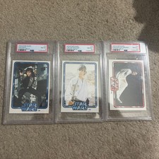 1978 STAR WARS GENERAL MILLS #11 #12 #13 LUKE SKYWALKER HANS LEIA LOT PSA RARE picture