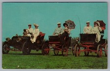 Cars of the Yester-Years, Couples, Greetings from Andes, NY. Postcard TS-142 picture