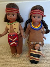 Madame Alexander Hiawatha and Indian Girl with baby in cradleboard picture