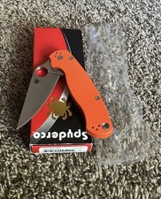 Spyderco ParaMilitary 2 C81GPOR2 Orange G-10 Plain Edge Compression Lock picture