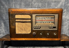 1939 RCA Victor T60 Tube Radio Wood Cabinet Art Deco Tabletop Untested picture