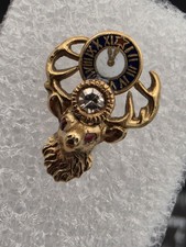 Vintage BPOE Elks 11th Hour Pin, 10k With Diamond picture
