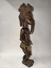 Vintage Baule Blolo Bian Figure African Ivory Coast H23 W5 picture