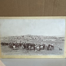 Antique Photo By Ben Wittick Zuni “The Dance Of The Shalako Giants” 7x4.5 picture