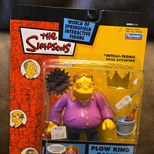 Playmates Simpsons World of Springfield Plow King Barney Voice Activated Figure picture