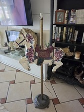 Vintage Carousel Horse Floor Lamp Full Life Size Hand Painted Antique Amusement picture