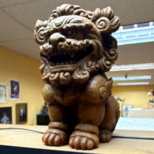 Chinese Foo Dog Guardian Lion Statue Figurine - Ownership History Not Available picture