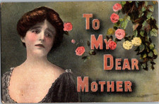 Vintage Victorian Postcard 1908 To My Dear Mother - Distraught Mom? picture