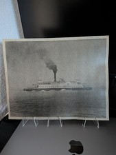 Original c1900 ENCINAL Ferry San Francisco Bay Silver Gelatin Photograph picture