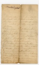 James Montgomery Signed Handwritten 1887 letter Washington Twp PA William Patton picture