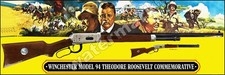 Winchester Model 94 Roosevelt Commemorative Metal Sign 2 Sizes to Choose From picture