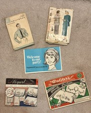 Lot Antique 2 Sewing/2 Transfer Patterns and Tupperware Price List/Order Form picture