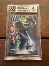 2021 TOPPS CHROME STAR WARS LIGHT RISES TO MEET DARK ATOMIC REF BGS 8.5 7/150 picture