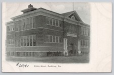 Pendleton Oregon Public School 1908 Charles Troutman Postcard picture
