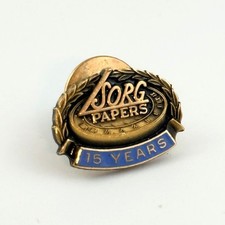 Vtg Sorg Paper Co Middletown Ohio Pin CTO 1/10 10K Gold Filled Employee Award picture