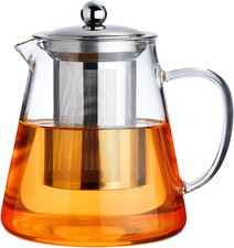 PARACITY Glass Teapot Stovetop 18.6 OZ, Borosilicate 18.6oz, Transparent picture
