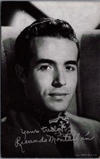 Ricardo Montalban Mutoscope Card Vintage Hollywood Actor Portrait Postcard picture