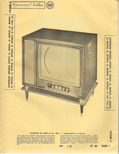 1958 HOFFMAN B2021 TELEVISION Tv Photofact MANUAL B4061 M2021 M4041 M4061 706 U picture