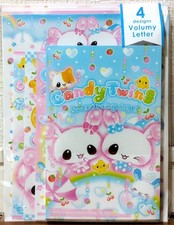 Q-lia Candy Twins Volume Letter 40 & Envelope 20 SET Rabbit Character MADE JAPAN picture