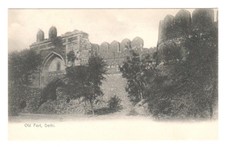 Old Fort Delhi British India RPPC Postcard Unused Early 1900s Antique Unused picture