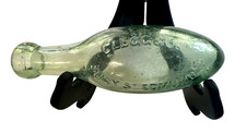 TORPEDO BOTTLE - CLEGG & CO - EDMUNDS U.K.  - VINTAGE 19TH c - AQUA-GREEN LOT #8 picture