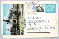 1974 Pretoria South Africa Kruger Statue Old Parliament Building Postcard picture