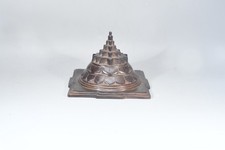 Sri Yantra Maha Meru, Sacred Geometry Pyramid, Brass Shree Yantra, picture