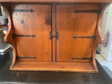 Vintage wood spice cabinet picture