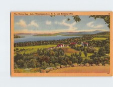 Postcard The Weirs Bay Lake Winnipesaukee New Hampshire and Belknap Mountains picture
