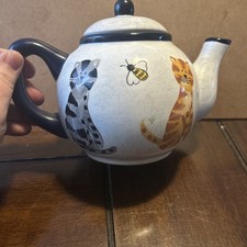 Creatively Yours Hand painted Cat Tea Pot Ceramic picture