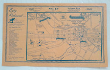 Richmond VA - Sundial Room, Raleigh Grill, Wright's - Vintage Placemat with Map picture