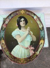 Antique Serving Tray depicting Actress Julia MarlowE picture