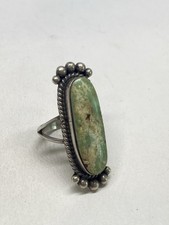 SIZE 7 11g MARY ANN SPENCER TURQUOISE NATIVE AMERICAN RING VINTAGE RARE picture
