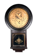 Original 1875 EN Welch Gale Drop 5 Dial 6 Hand Complication Calendar Wall Clock picture