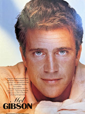 1990 Vintage Magazine Illustration Actor Mel Gibson picture