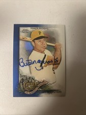 Bill Mazeroski AUTOGRAPH 2022 Allen & Ginter Topps Chrome Blue Refractor /150 #6 picture