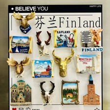 Finland Helsinki Turku Tampere Espoo Lahti Travel Souvenir Fridge Magnet picture